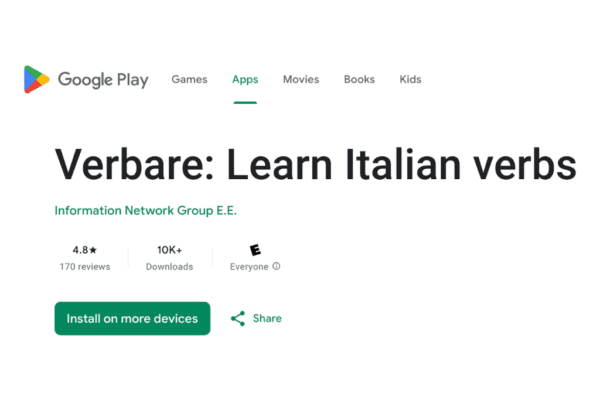 Verbare – Mobile App for Italian Learners - Image 1